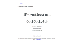 Desktop Screenshot of ip-osoite.info