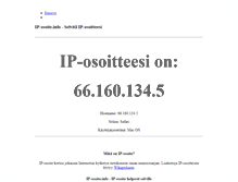 Tablet Screenshot of ip-osoite.info